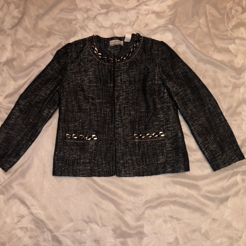 Alfred Dunner Black and Gold Jacket